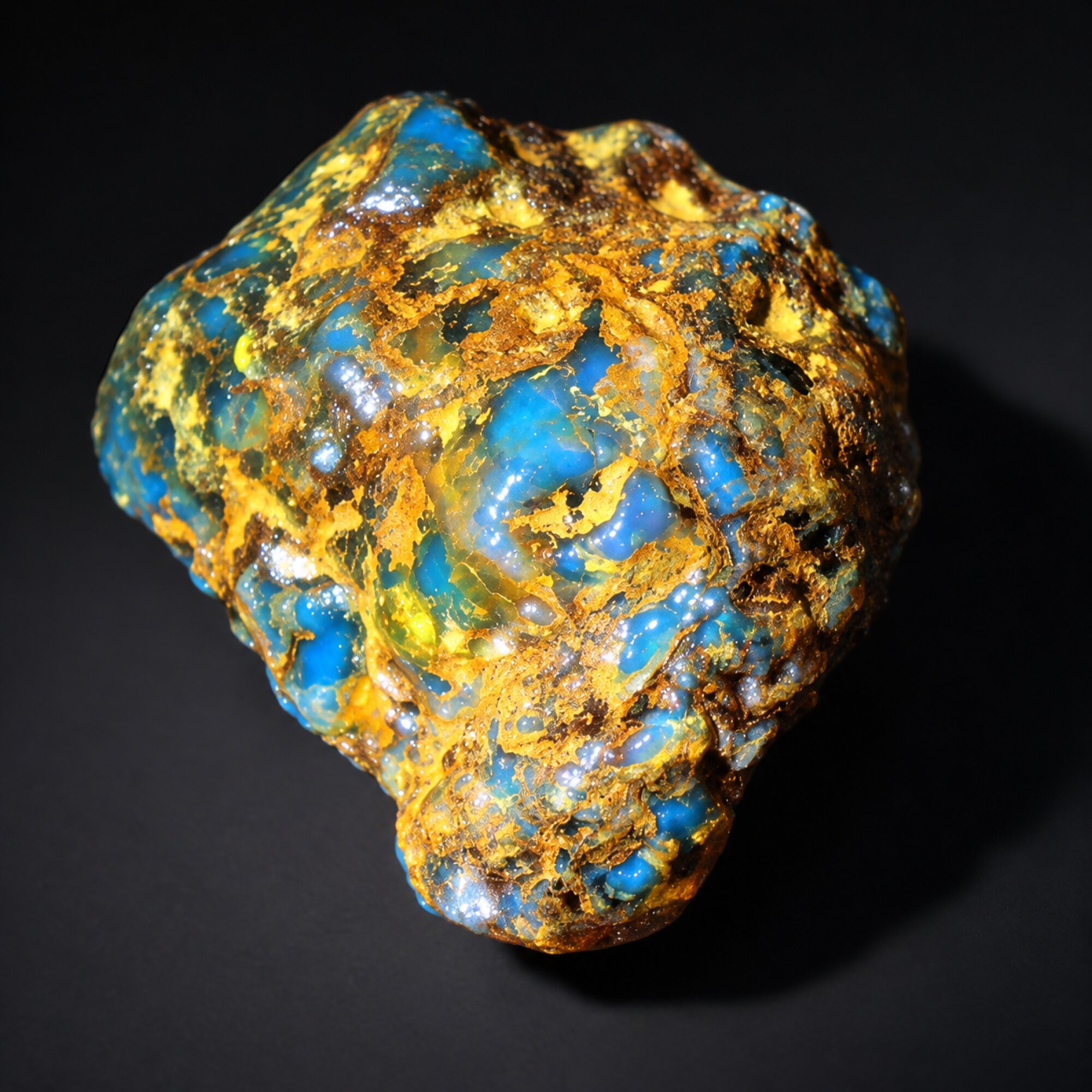 Earth mined sky blue rough specimen Dominican amber 7.2g – photo 13