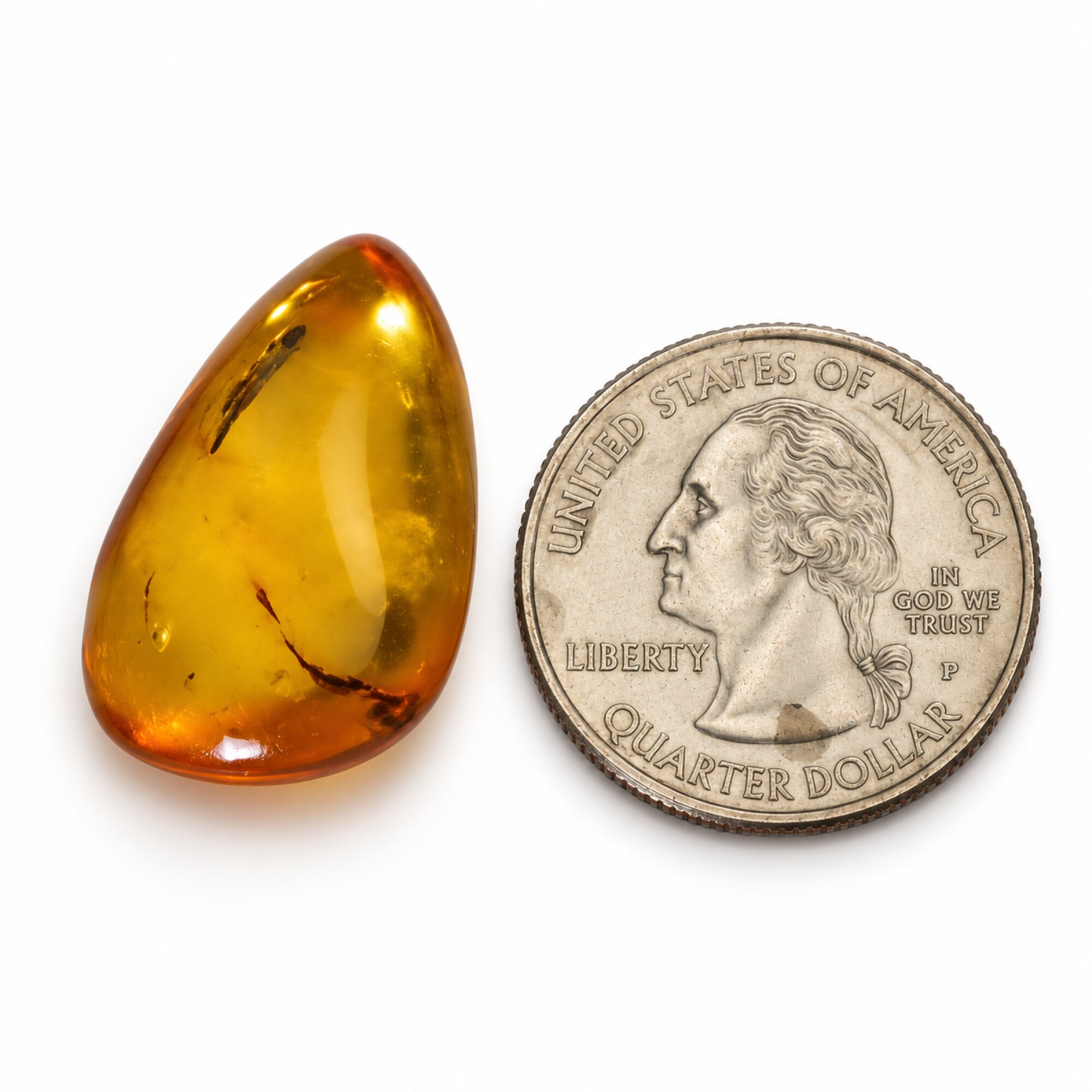 Genuine blue green polished Dominican amber – photo 6