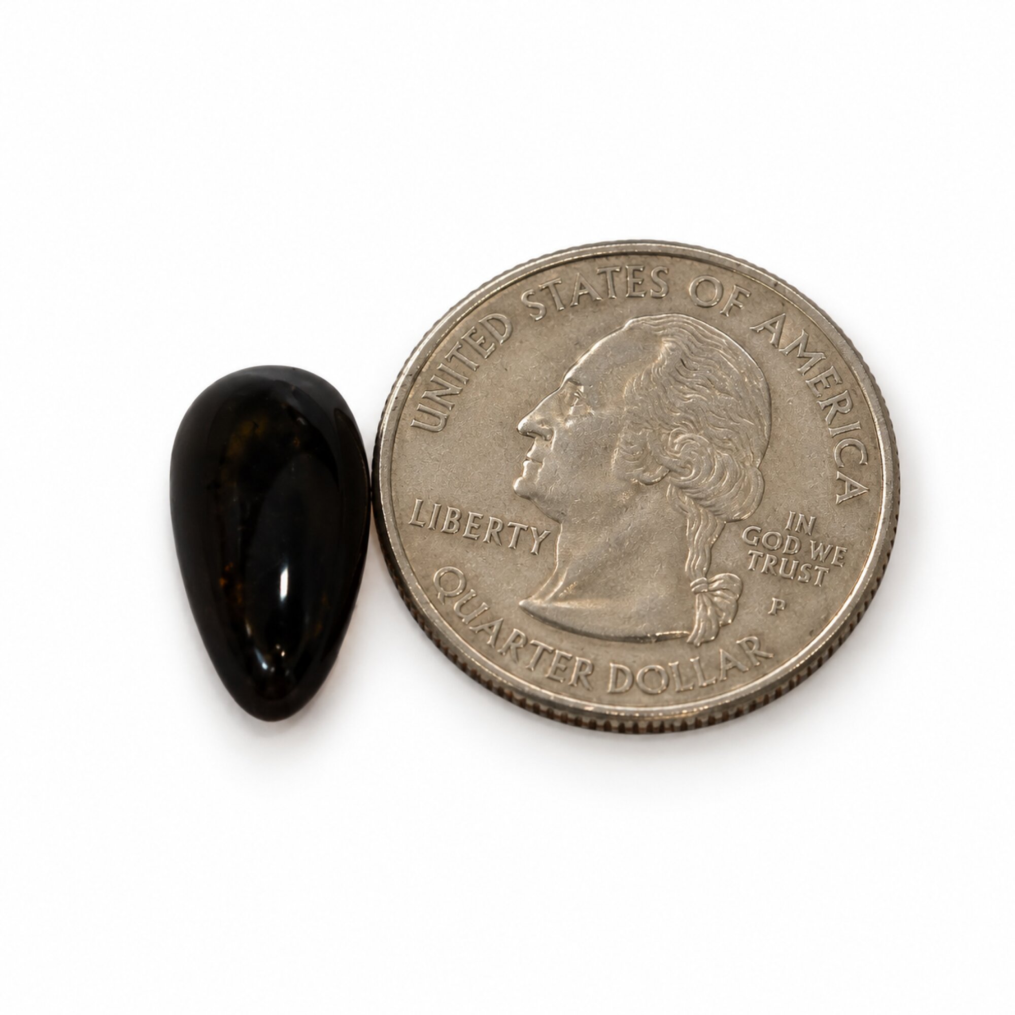 Genuine sky blue Dominican amber cabochon – photo 3