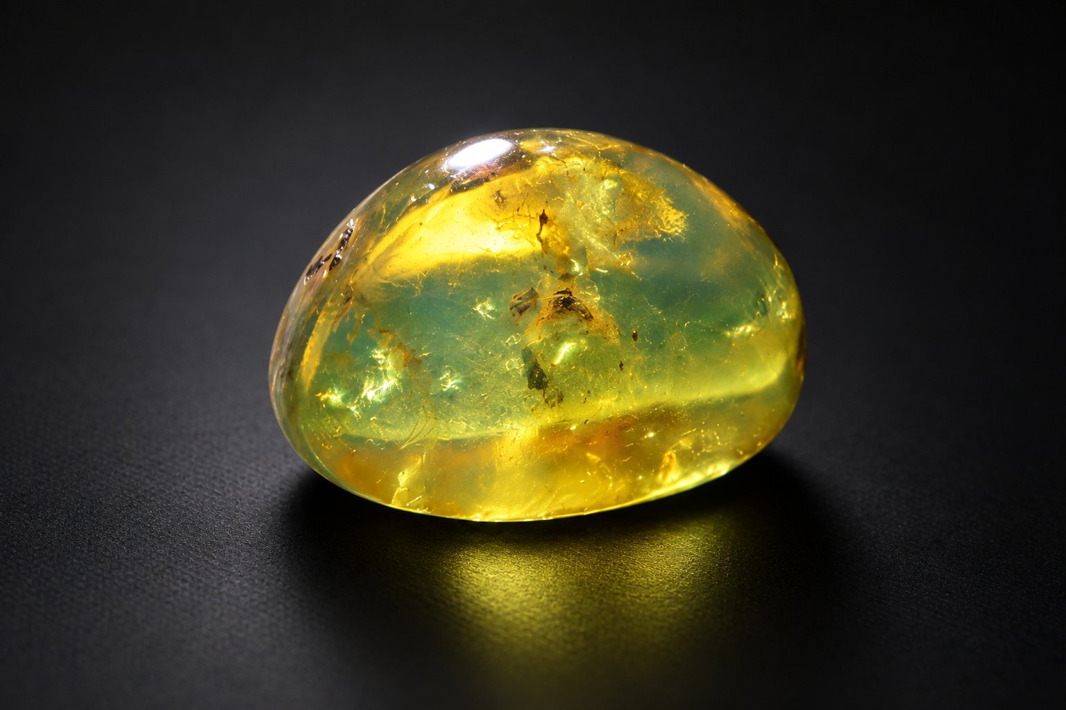 Genuine orange blue polished Dominican amber – photo 2