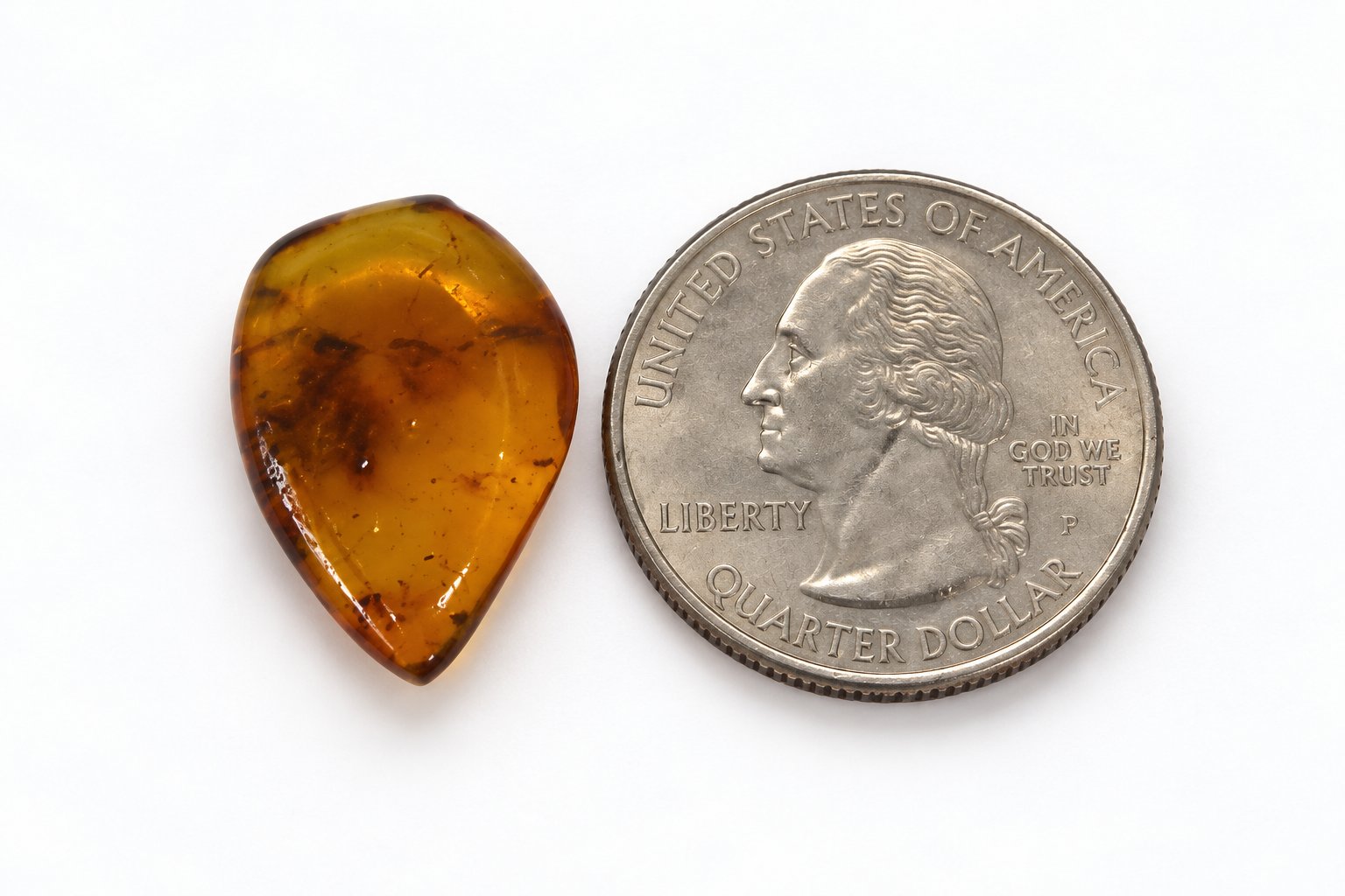 True caribbean orange blue polished Dominican amber – photo 6