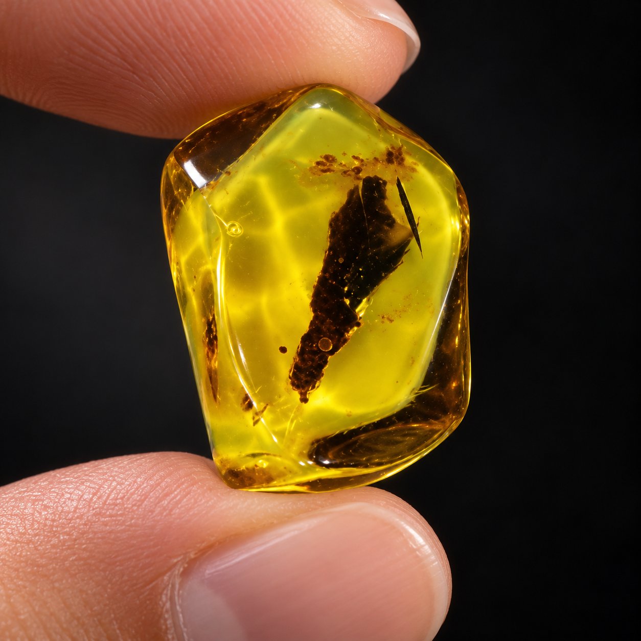 Authentic yellow green polished Dominican amber – photo 11