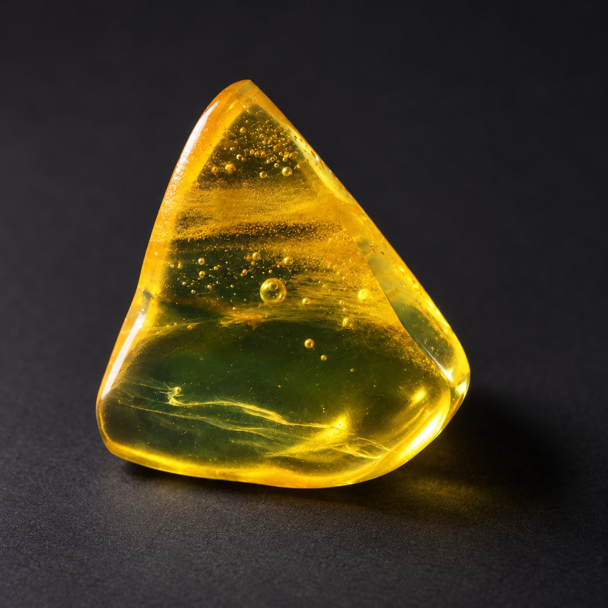 Genuine yellow green polished Dominican amber – photo 11