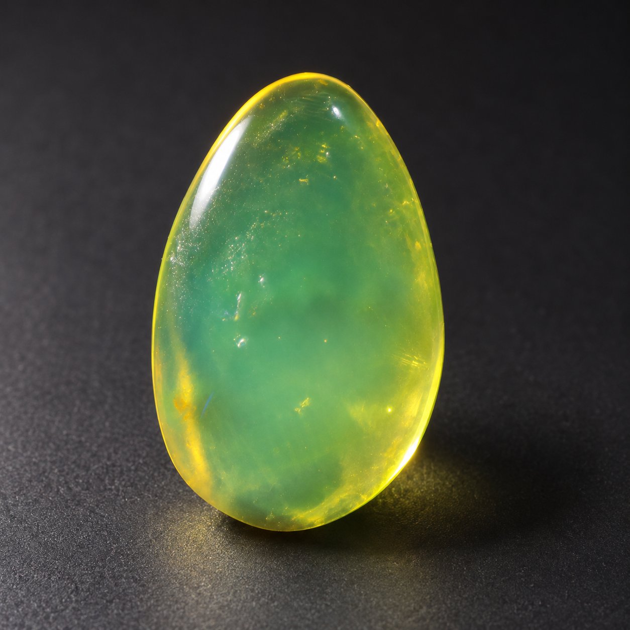 Genuine yellow green polished Dominican amber – photo 12