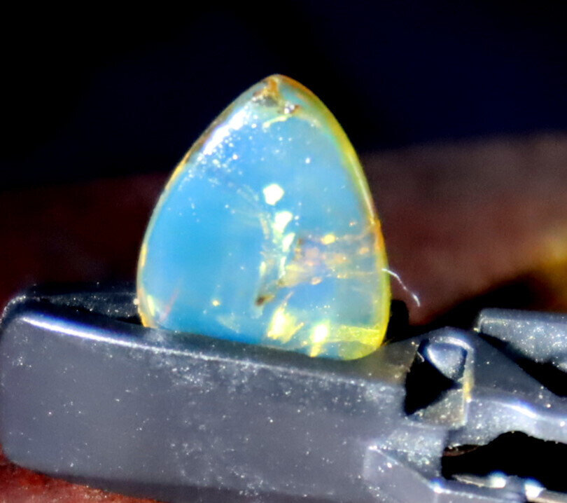 Lovely Natural Dominican Clear Sky Blue Amber Polished Stone 16mm FREE DRILLING – photo 3