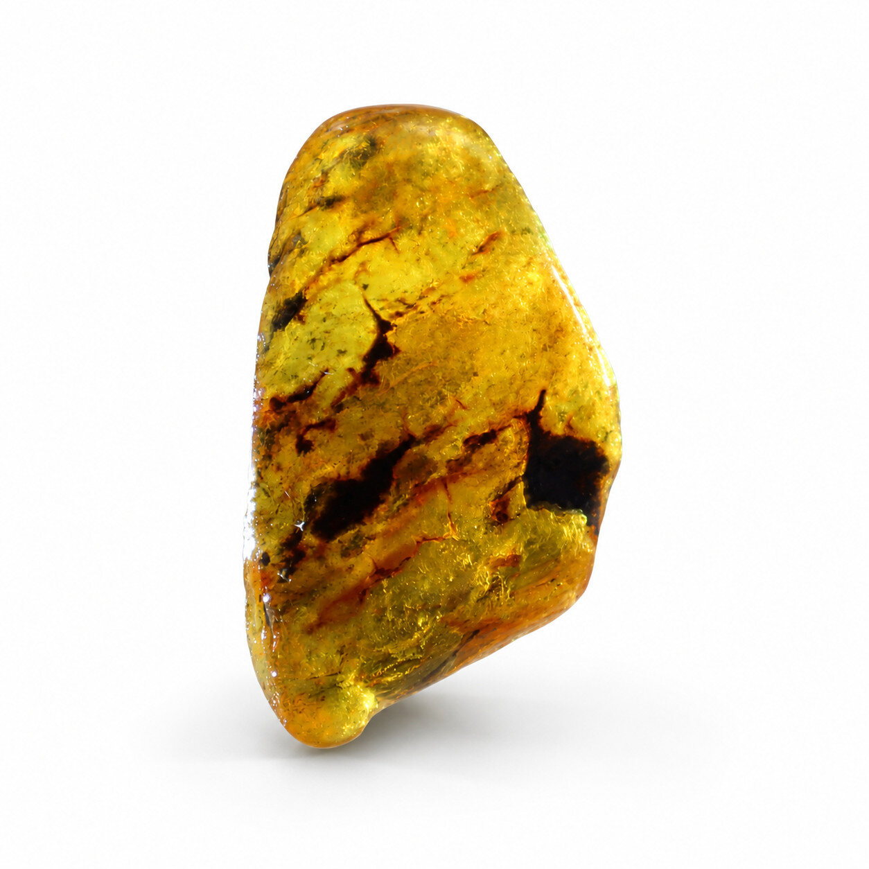 Natural Multicolor Blue Dominican Amber Rough Specimen Chunk 59mm 24.4g – photo 5