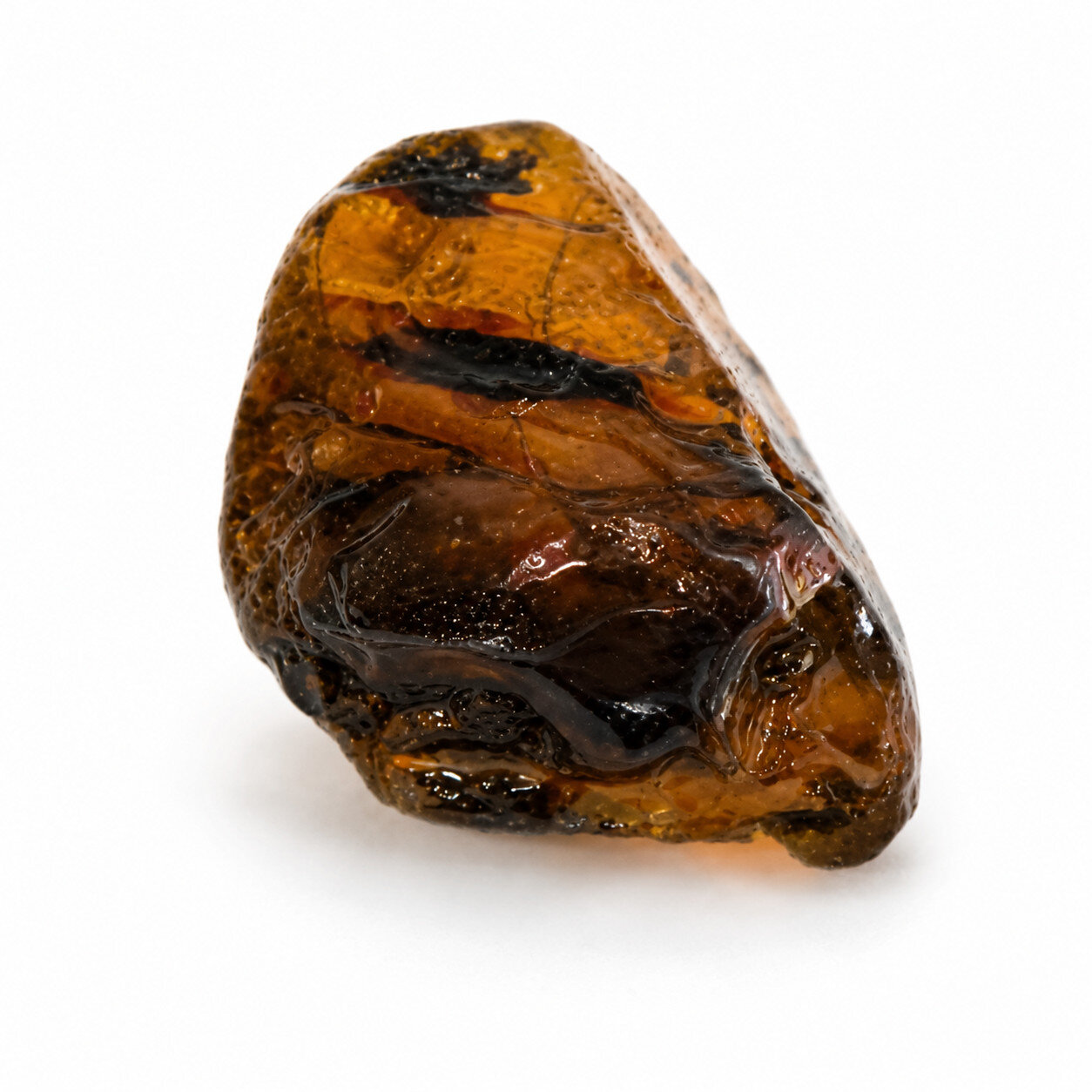 Natural Multicolor Blue Dominican Amber Rough Specimen Chunk 59mm 24.4g – photo 12