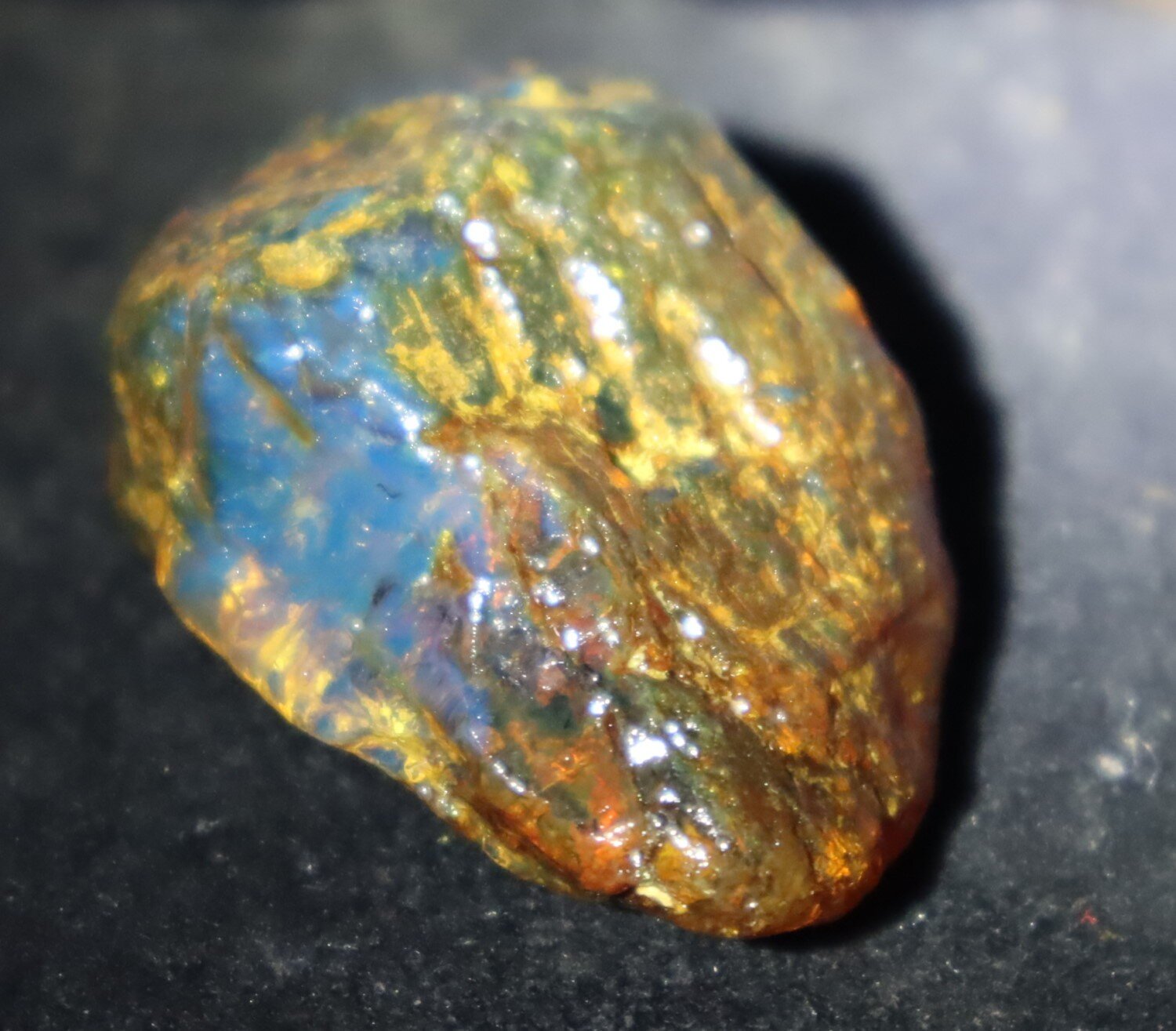 Outstanding Natural Dominican Clear Sky Blue Amber Rough Specimen 45mm 21g – photo 8