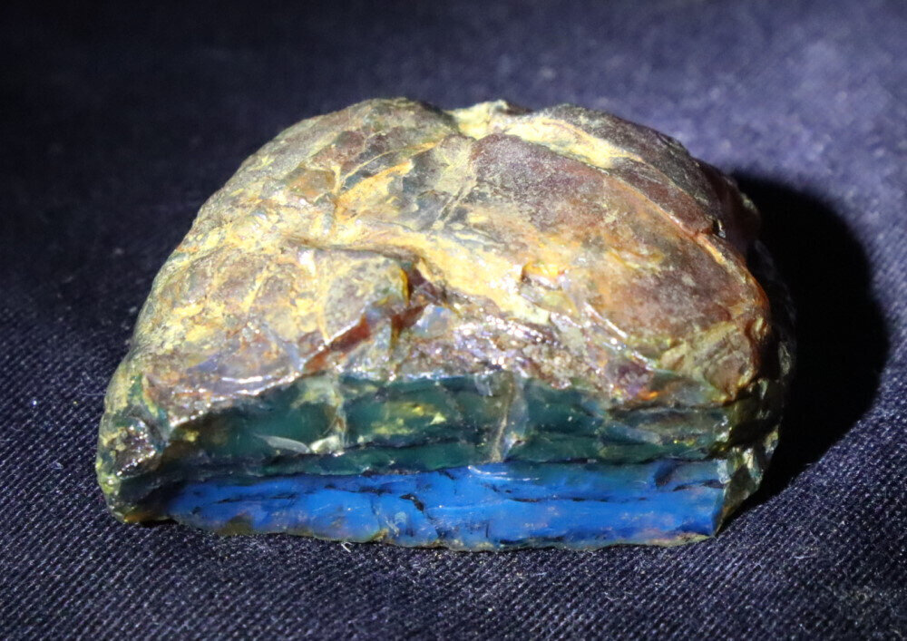 Charming Design Natural Dominican Green Blue Amber Rough Specimen 46mm 100CT – photo 6