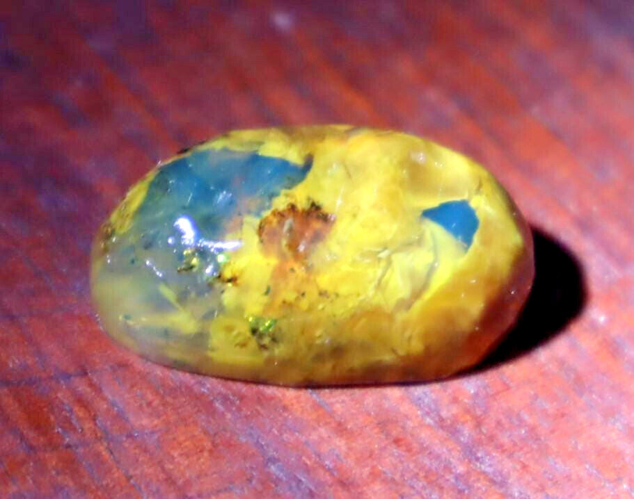 Charming Design Natural Sky Blue Amber Oval Cabochon 28mm – photo 4