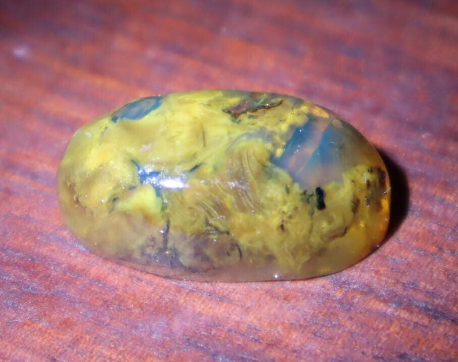 Charming Design Natural Sky Blue Amber Oval Cabochon 28mm – photo 7
