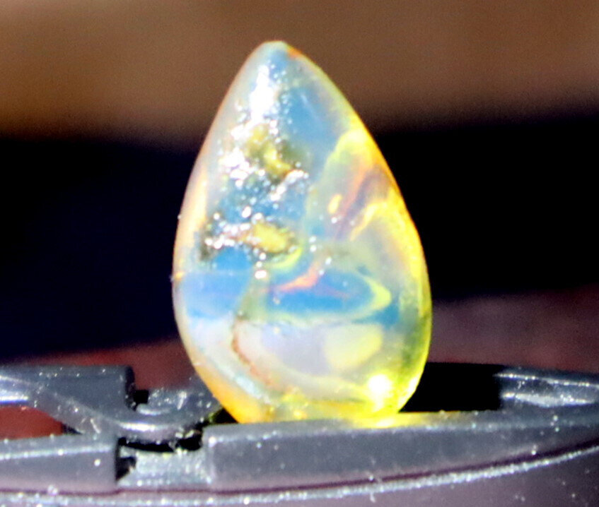 Natural Dominican Clear Sky Blue Amber Polished Stone 16mm FREE DRILLING – photo 7