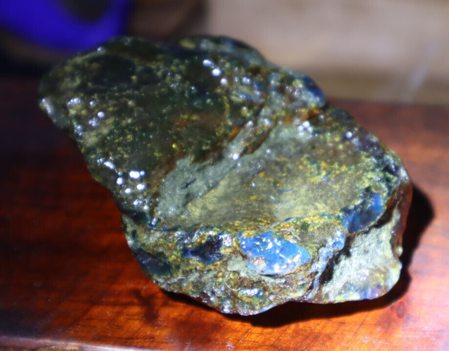 Impressive Natural Dominican Clear Green Blue Amber Rough Specimen 66mm 42.9g – photo 5