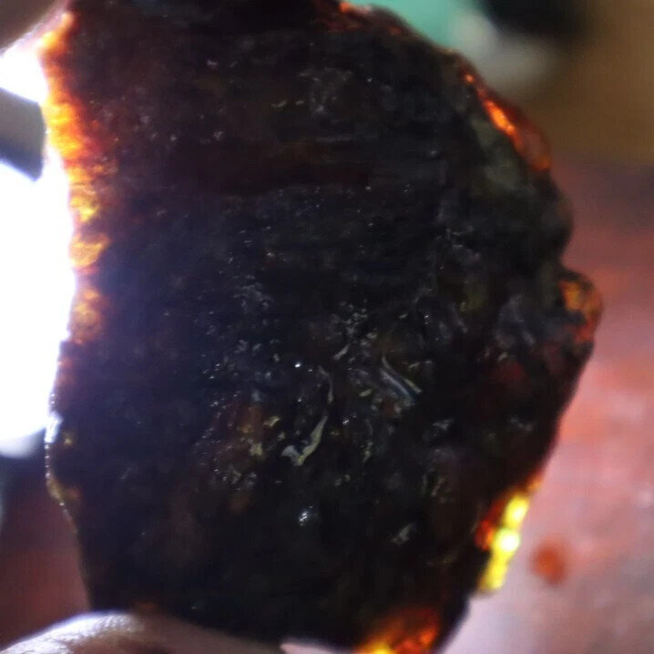 Rarest Natural Dominican Opaque Yellow Blue Amber Rough Specimen 58mm 38.3g – photo 5