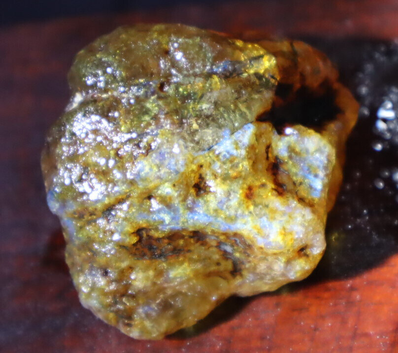Natural Dominican Crystal Clear Light Blue Yellow Amber Rough Specimen 45mm 21g – photo 6