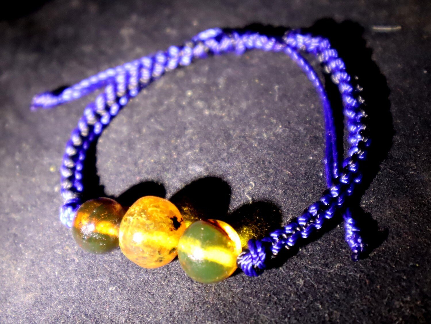 Beautiful Natural Translucent Orange Amber Bracelet adjustable – photo 8