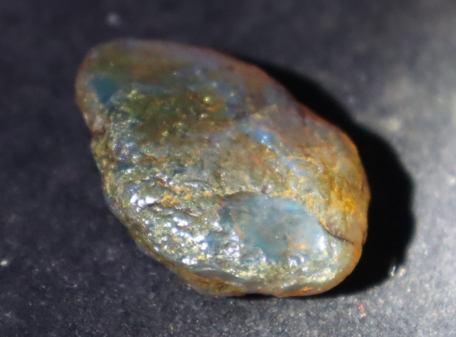 Exquisite Natural Dominican Clear Green Blue Amber Rough Specimen 51mm 18g – photo 9