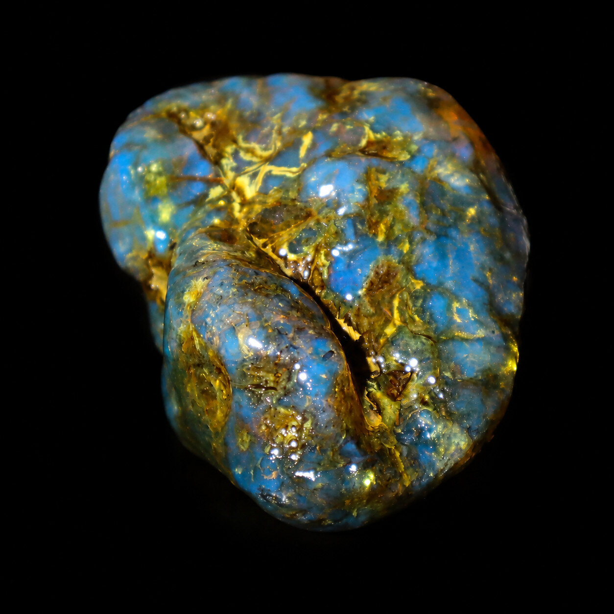 Genuine Natural Green Blue Amber Rough Specimen Chunk 63mm 54.6g – photo 8