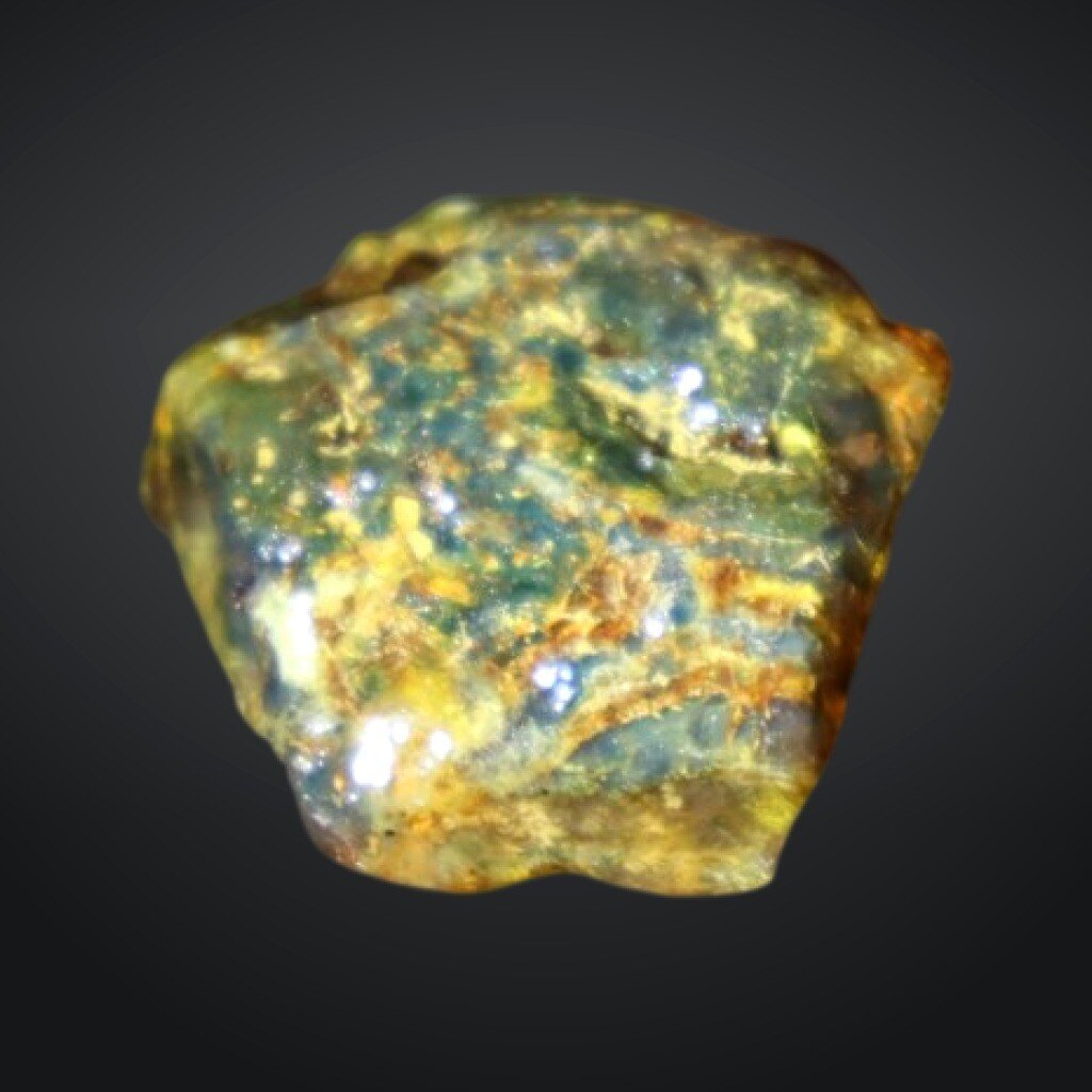 Genuine Green Blue Dominican Amber Rough Specimen Chunk 31mm 7.1g – photo 5