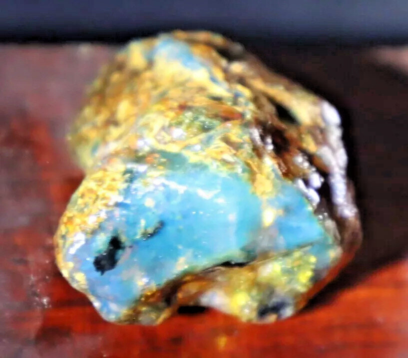 Excellent Natural Dominican Clear Sky Blue Amber Rough Specimen 41mm 15.5g – photo 5