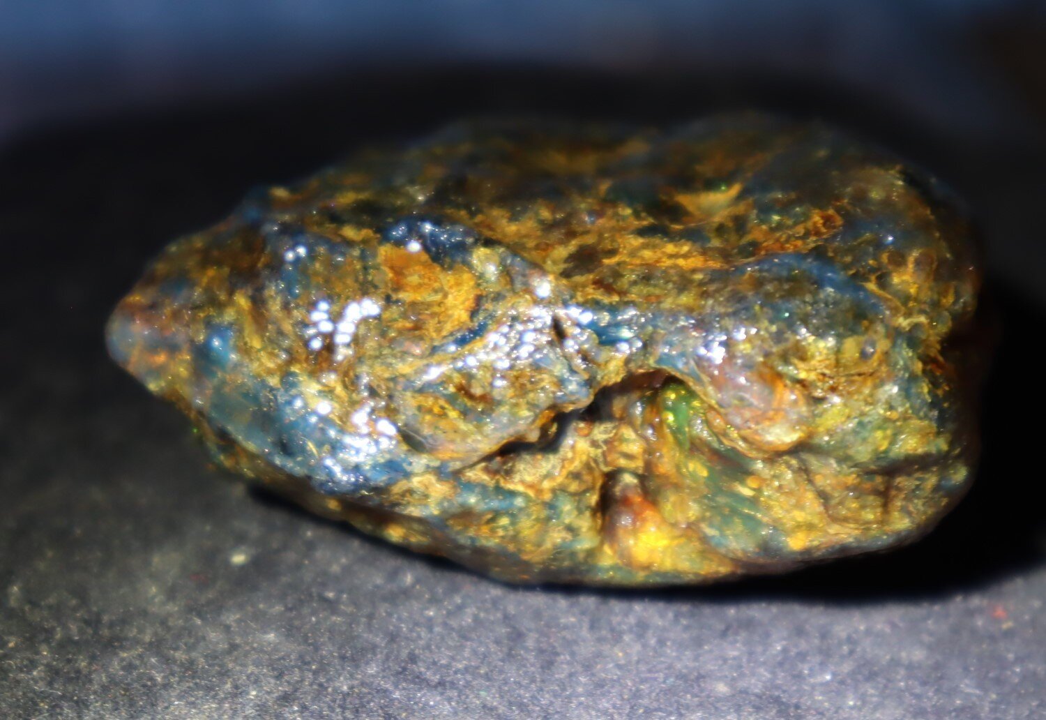 Natural Dominican Blue Green Amber Rough Specimen 51mm 30g Clear – photo 5