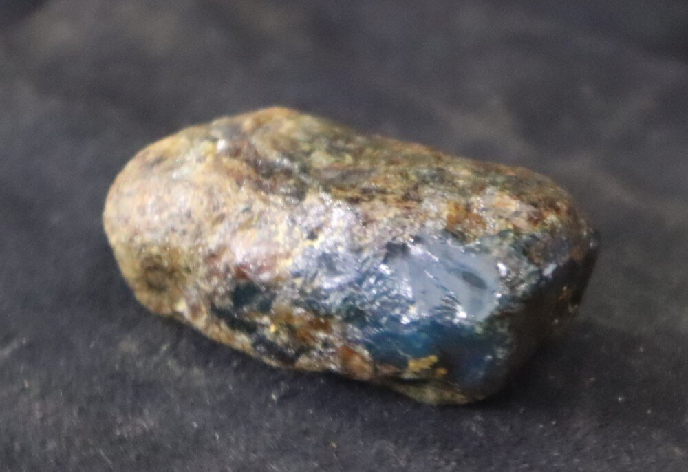 Exquisite Natural Dominican Translucent Deep Blue Amber Rough Specimen 42mm 12.8 – photo 14