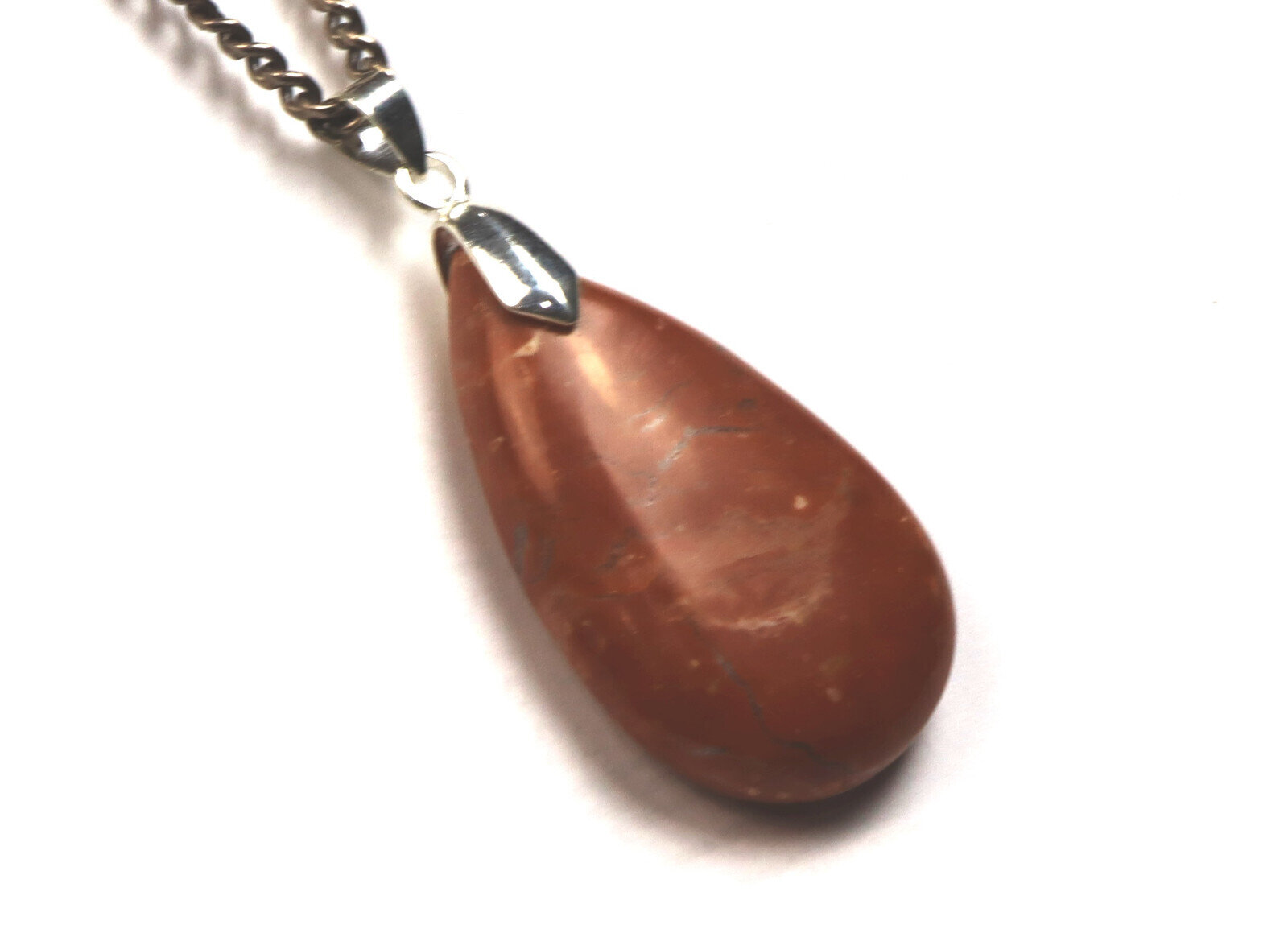 Finest 2.1inch Natural Smoky Red Jasper Pendant 53mm – photo 2