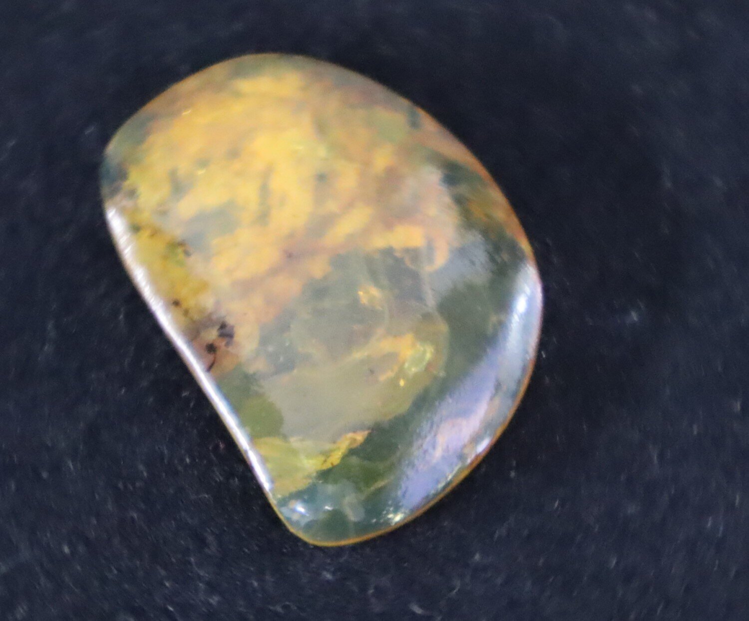 Natural Translucent Sky Blue Amber Cabochon 25mm free drilling and hook – photo 12