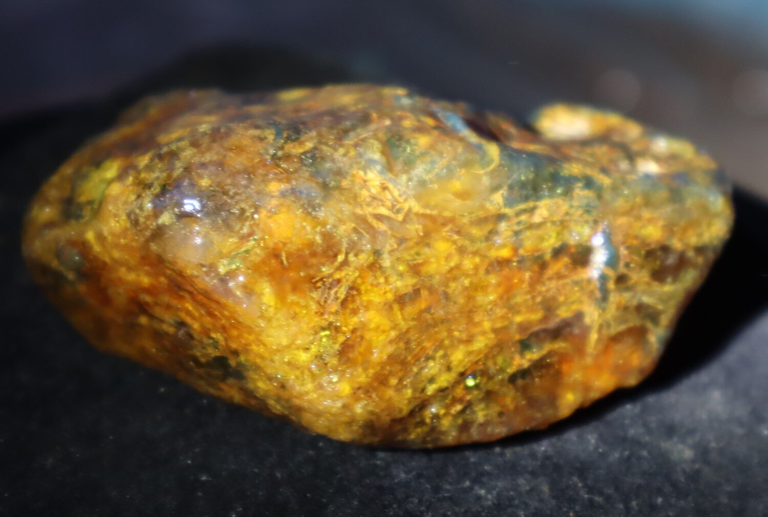 Natural Translucent Yellow Orange Butterscotch Amber Rough Specimen 62mm 34.5g – photo 7