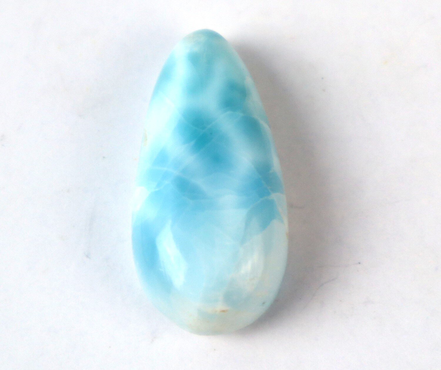 Impressive Natural Sky Blue Larimar Cabochon 30mm – photo 6