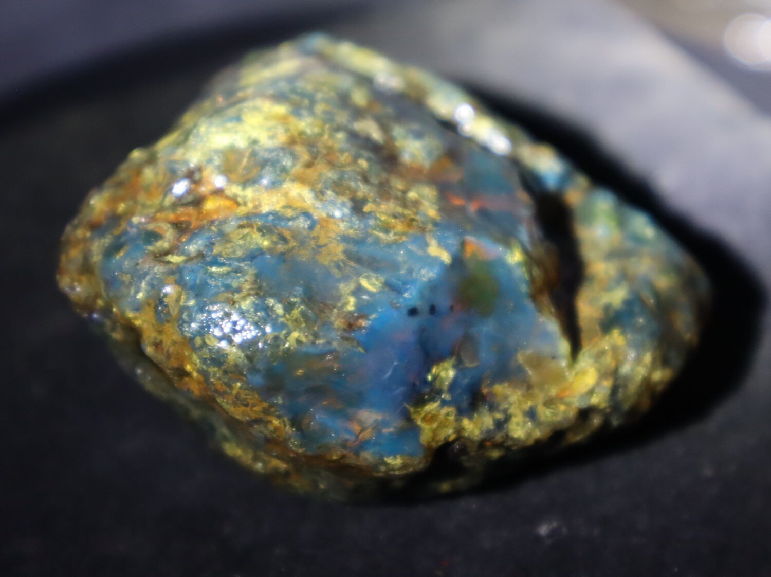 Beautiful Natural Dominican Translucent Green Blue Amber Rough Specimen 61mm 47g – photo 11