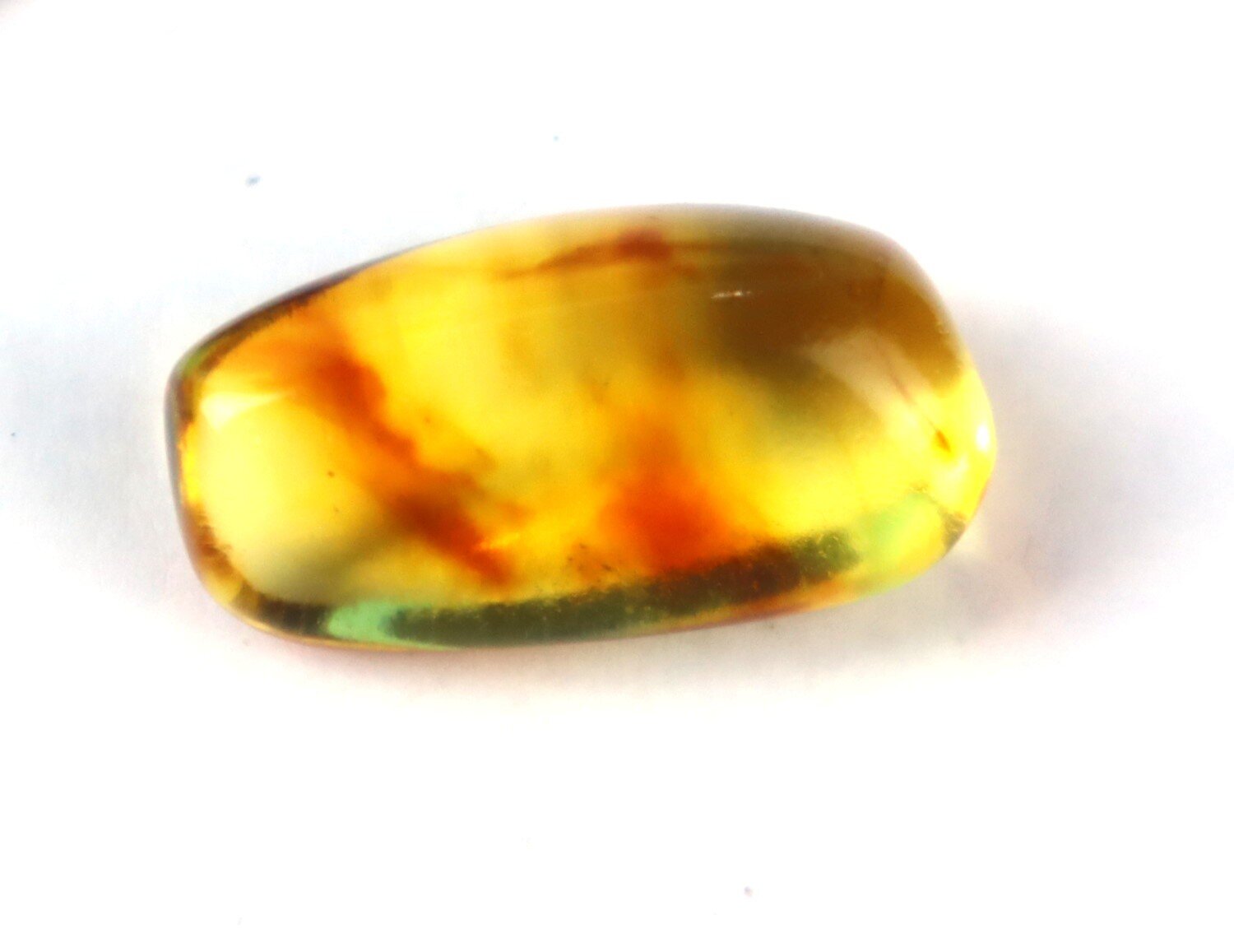 Natural Dominican Yellow Polished Amber 21mm Insect included – photo 4