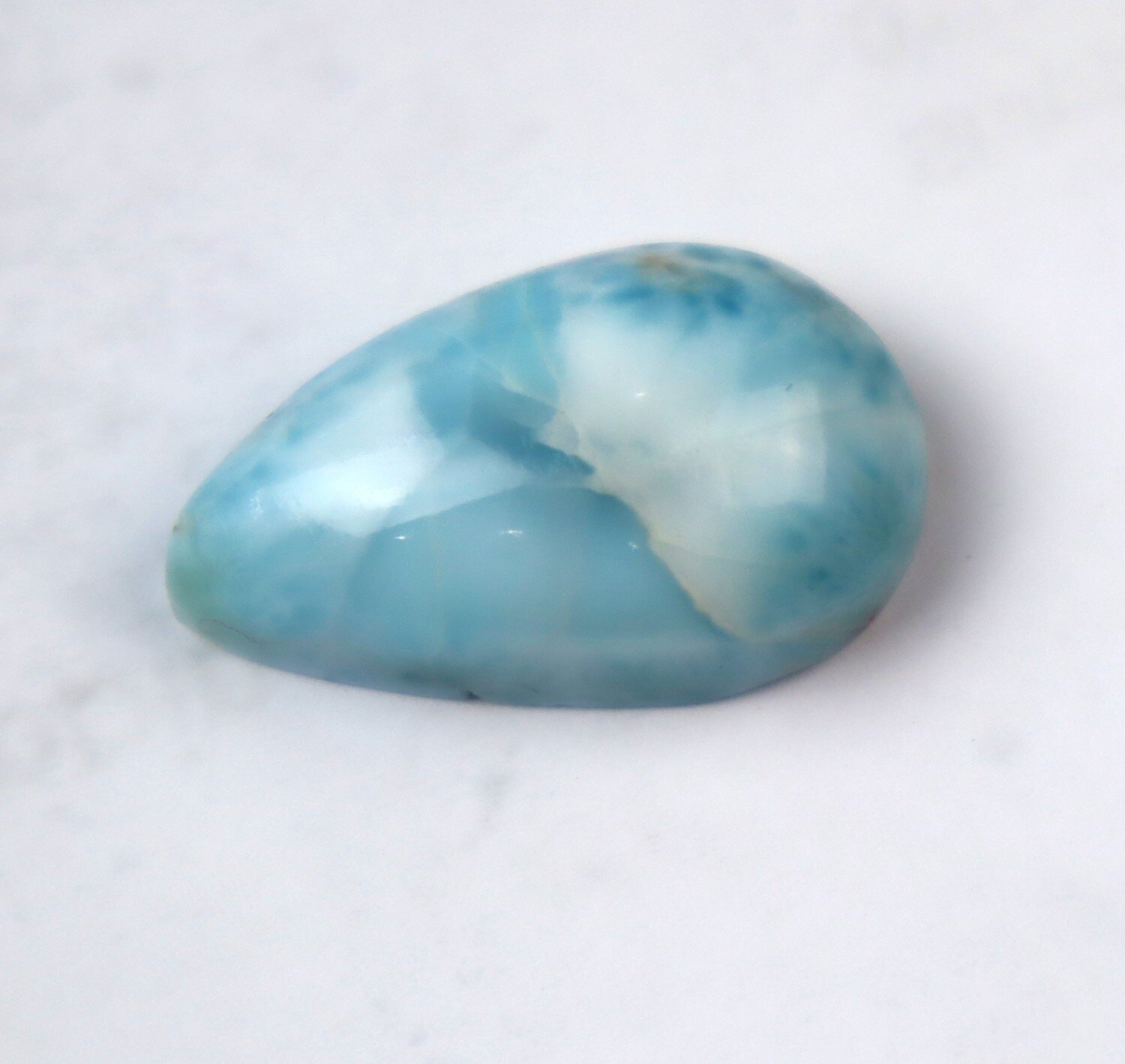 Lovely Natural Sky Blue Larimar Cabochon 25mm – photo 6