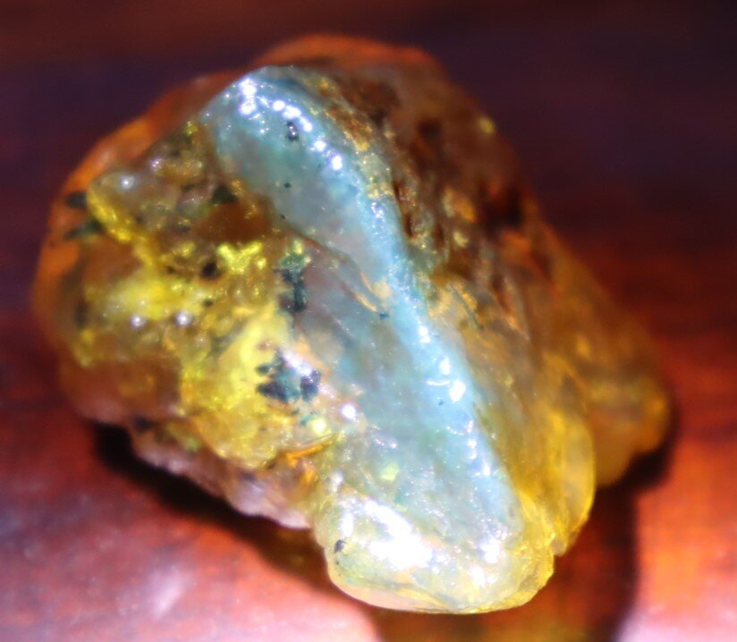 Natural Dominican Crystal Clear Light Blue Amber Rough Specimen 48mm 20.1g – photo 5
