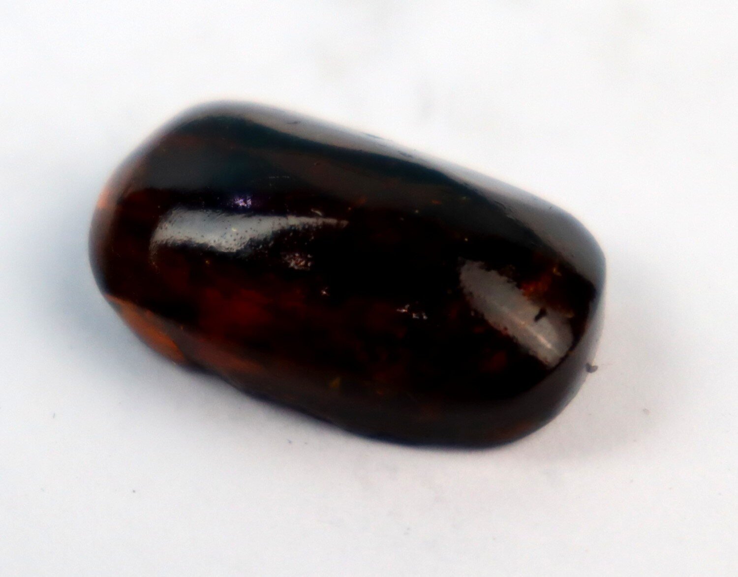 Natural Dominican Translucent Green Yellow Amber Polished Cabochon 23mm – photo 3